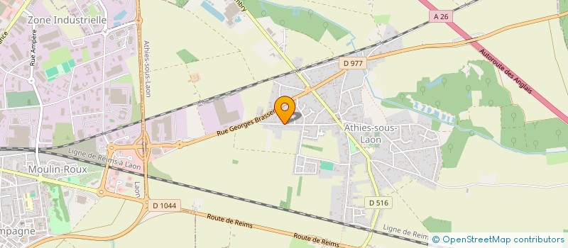 localisation de l'entreprise L'UNIVERS DU KOI  ATHIES-SOUS-LAON