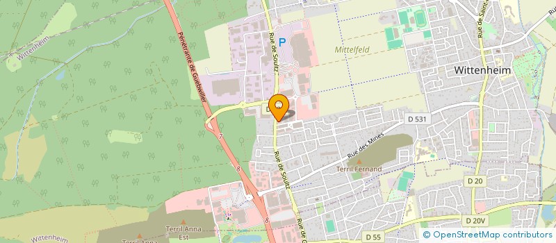 localisation de l'entreprise L UNIVERS DU MEUBLE à WITTENHEIM