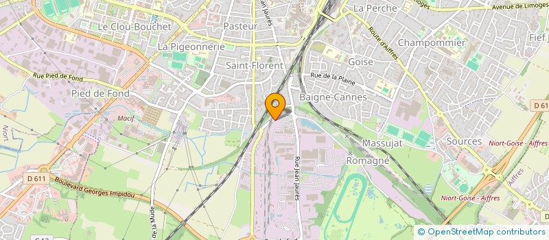 localisation de l'entreprise L UNIVERS DU POELE & CHEMINEE à NIORT