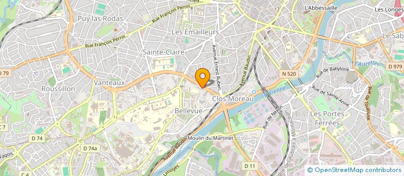 localisation de l'entreprise L'UNIVERS DU TELEPHONE à LIMOGES