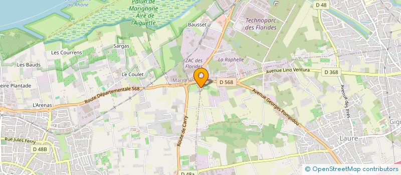localisation de l'entreprise L'UNIVERS DU TERRASSEMENT à MARIGNANE