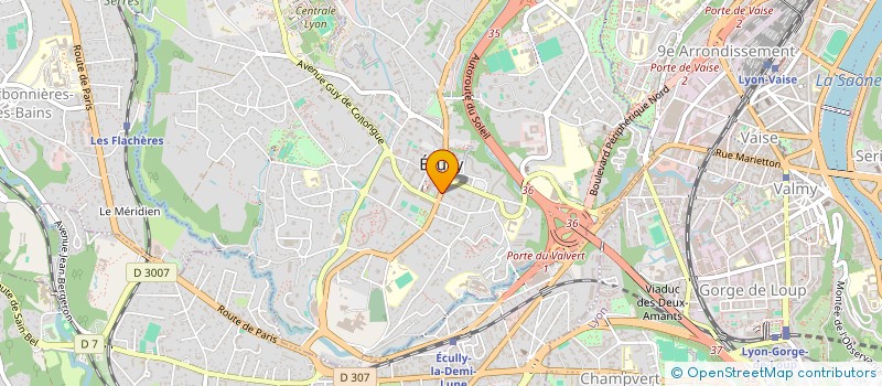 localisation de l'entreprise L'UNIVERS FLORAL à ECULLY