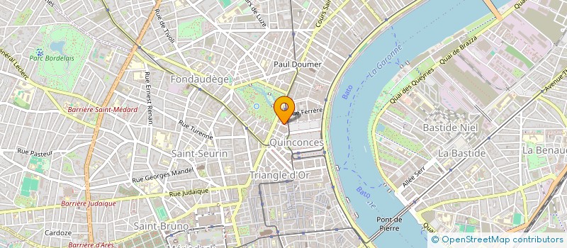 localisation de l'entreprise L'UNIVERSITE DEMOCRATE à BORDEAUX