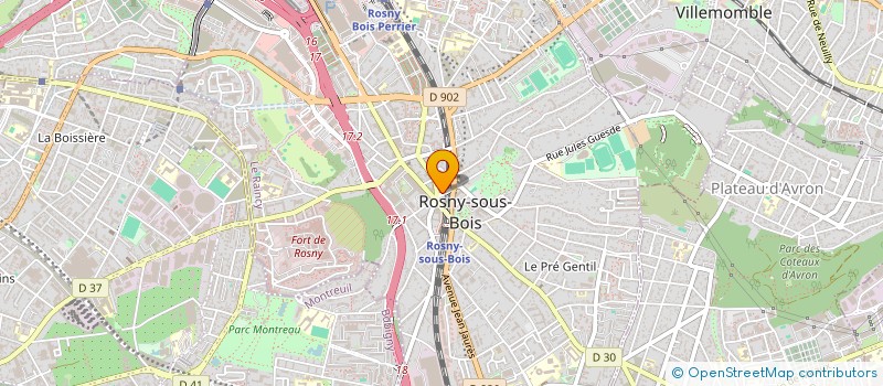 localisation de l'entreprise L'UNIVERSITE DES POSSIBLES  ROSNY-SOUS-BOIS