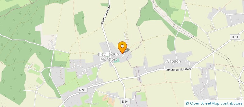 localisation de l'entreprise L'UNIVERT DU PAYSAGE à ILLEVILLE-SUR-MONTFORT