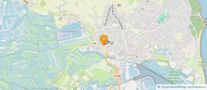 localisation de l'entreprise L'UNIVHER  NOIRMOUTIER-EN-L'ILE