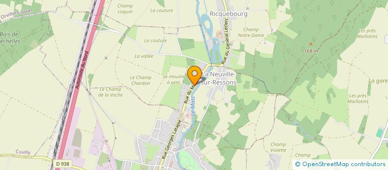 localisation de l'entreprise L'USINE  LA NEUVILLE-SUR-RESSONS