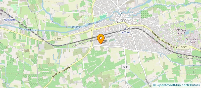 localisation de l'entreprise L'USINE  LE THOR