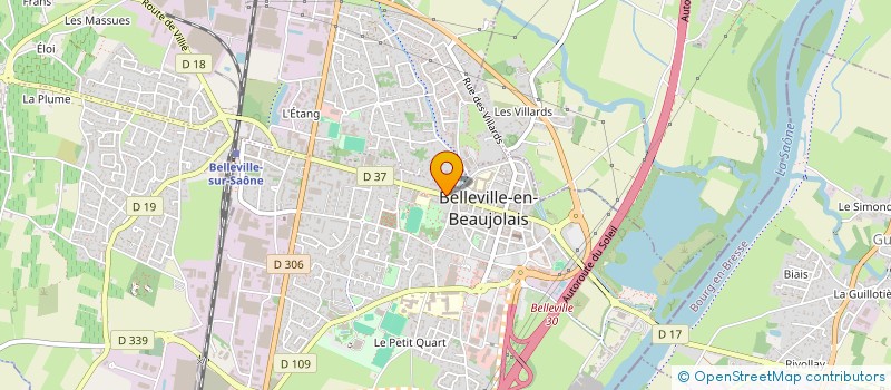 localisation de l'entreprise L'USINE  BELLEVILLE-EN-BEAUJOLAIS