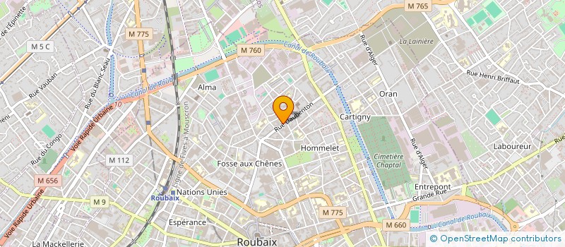 localisation de l'entreprise L'USINE A IMAGES  ROUBAIX