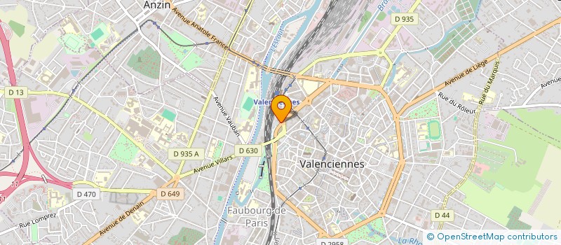 localisation de l'entreprise L'USINE A IMAGES à VALENCIENNES
