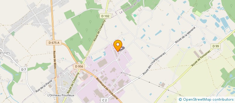 localisation de l'entreprise L'USINE A MERVEILLES  LE CONTROIS-EN-SOLOGNE