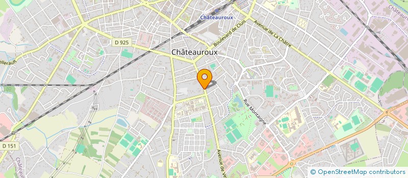 localisation de l'entreprise L'UZINE à CHATEAUROUX