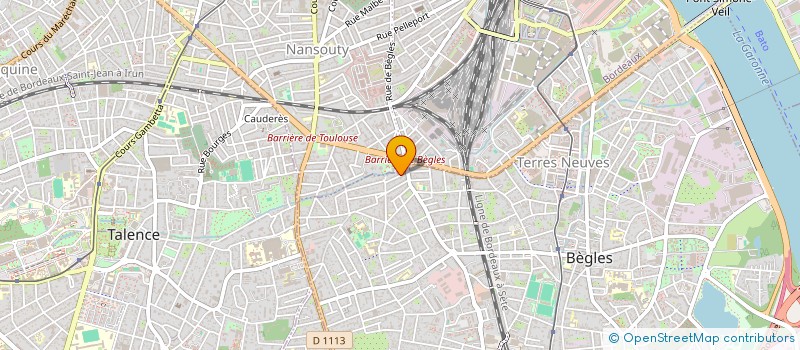 localisation de l'entreprise L.V.3B à BEGLES