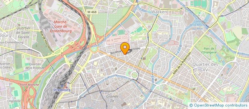localisation de l'entreprise L & V à STRASBOURG