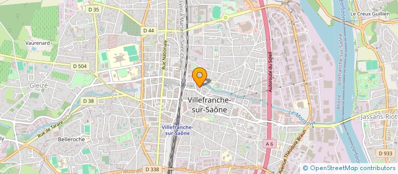 localisation de l'entreprise L&V 69 AUTO à VILLEFRANCHE-SUR-SAONE