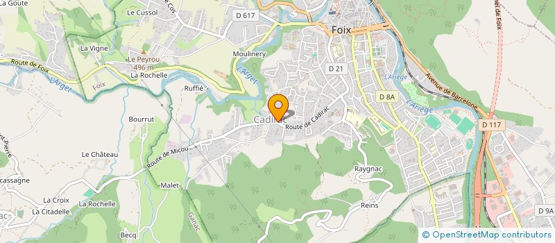 localisation de l'entreprise L.V.A DIFFUSION à FOIX