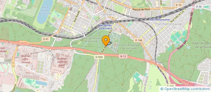 localisation de l'entreprise L.V.A. OUTILLAGE à VERSAILLES