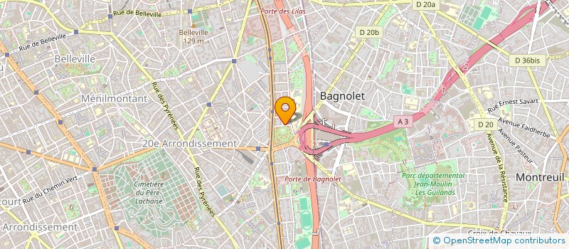 localisation de l'entreprise L.V ART.  PARIS