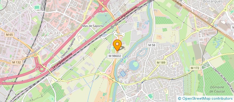 localisation de l'entreprise L.V.B. à LATTES