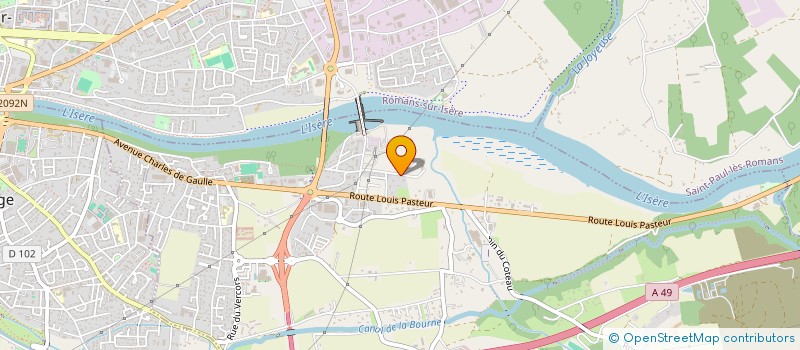 localisation de l'entreprise L.V.B.G  CHATUZANGE-LE-GOUBET