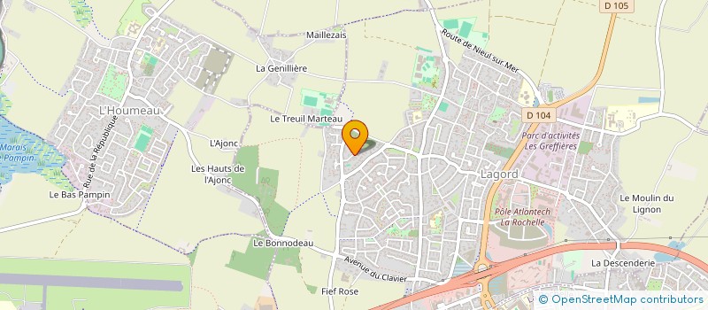 localisation de l'entreprise L.V.B. INVESTISSEMENT  LAGORD