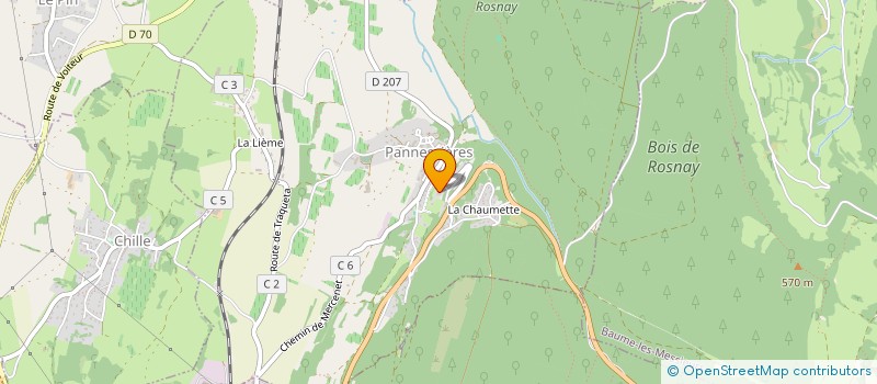 localisation de l'entreprise L.V. BAT ISO  PANNESSIERES