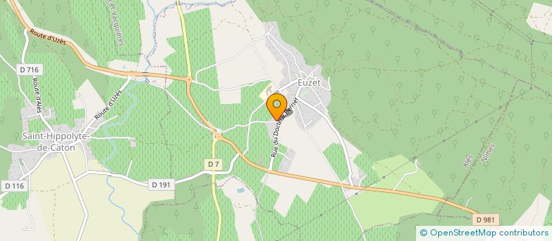 localisation de l'entreprise L & V DECO  EUZET