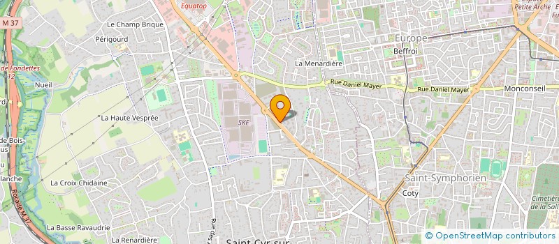 localisation de l'entreprise L.V.H.  SAINT-CYR-SUR-LOIRE