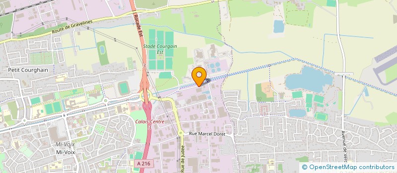 localisation de l'entreprise L.V.H. DEVELOPPEMENT  CALAIS