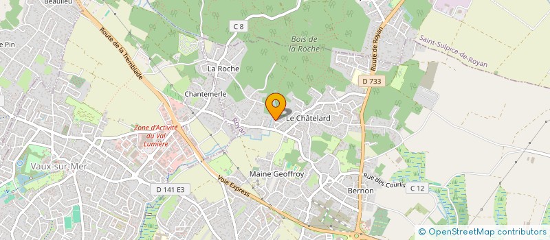 localisation de l'entreprise L V M A  ROYAN