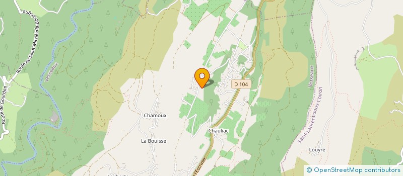 localisation de l'entreprise L.V.M.G PATRIMOINE  VESSEAUX