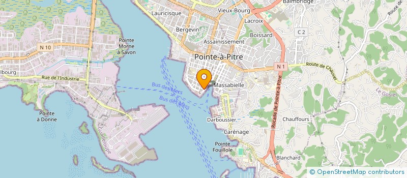 localisation de l'entreprise L.V.M.I.  POINTE A PITRE