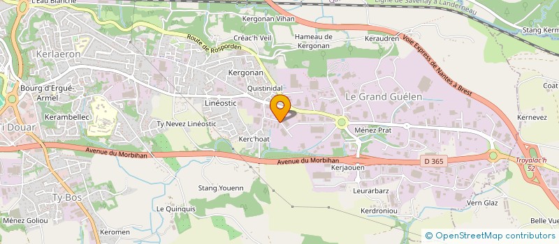 localisation de l'entreprise L.V.M.J.29 à QUIMPER