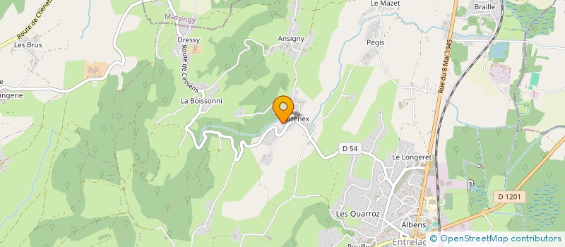 localisation de l'entreprise L.V.M.T  ENTRELACS