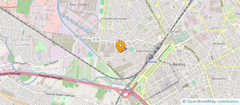 localisation de l'entreprise L.V.MANAGEMENT à REIMS