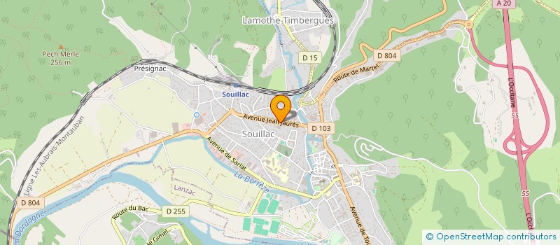 localisation de l'entreprise L V P  CUZANCE