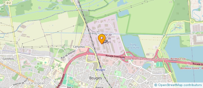 localisation de l'entreprise L.V PRODIVIN à BRUGES