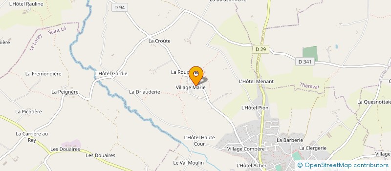 localisation de l'entreprise L.V.R.H.  MARIGNY-LE-LOZON