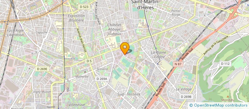 localisation de l'entreprise L.V. SARL à GRENOBLE