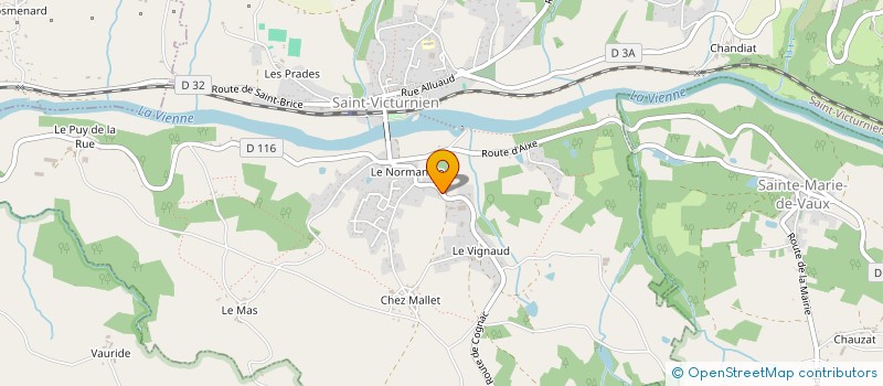 localisation de l'entreprise L V SERENITY à SAINT-VICTURNIEN