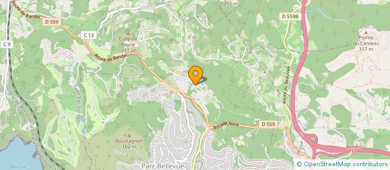 localisation de l'entreprise L.V. SERVICES AUTO  BANDOL