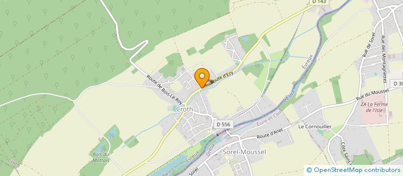 localisation de l'entreprise L.V.T.  CROTH