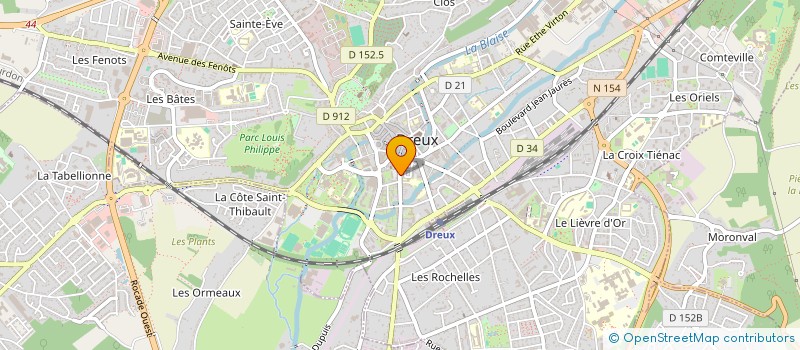 localisation de l'entreprise L.V.T. TERRE DE FEMME à DREUX
