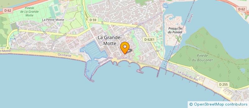 localisation de l'entreprise L V TRADING à LA GRANDE-MOTTE