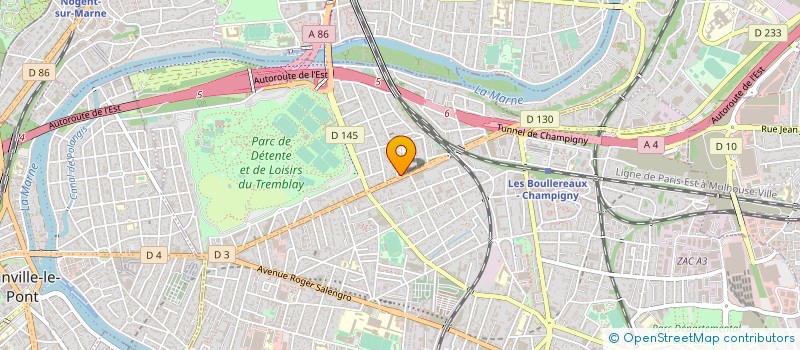 localisation de l'entreprise L V TROPICAL MARCHE à CHAMPIGNY-SUR-MARNE