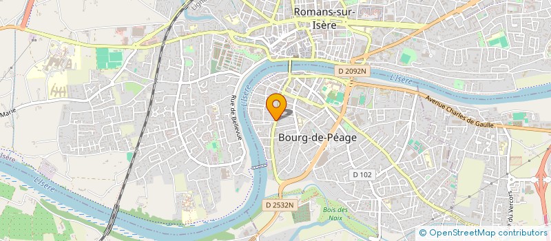 localisation de l'entreprise L VOUS COIFF' à BOURG-DE-PEAGE