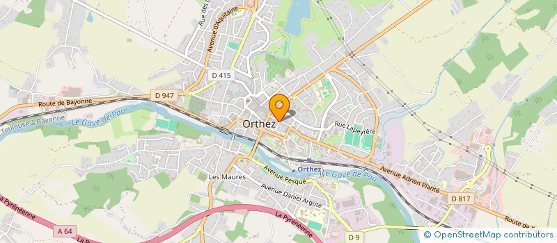 localisation de l'entreprise L & W 64  ORTHEZ