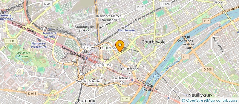 localisation de l'entreprise L&W à COURBEVOIE