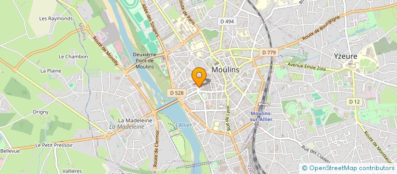 localisation de l'entreprise L&W à MOULINS